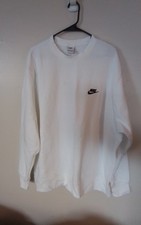 NIKE Sportswear Club White Fleece Men's Crewneck Sweatshirt 2XL