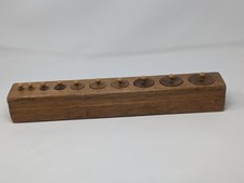 Montessori Knobbed Cylinder Blocks Set Wood Toys Fine Motor Skills Homeschool