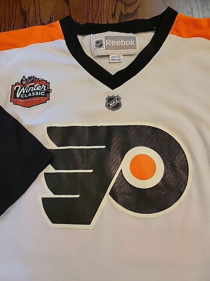 Camiseta Reebok Chris Pronger Philadelphia Flyers NHL Hockey Juvenil Talla L/XL Niños Foto 3 de 4