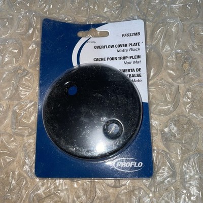 PROFLO PF632 Waste and Overflow - Two Hole Plate - Black