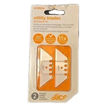 Replacement Universal Utility Safety Razor Blade Rounded Tip-2 Pack Slice 10524