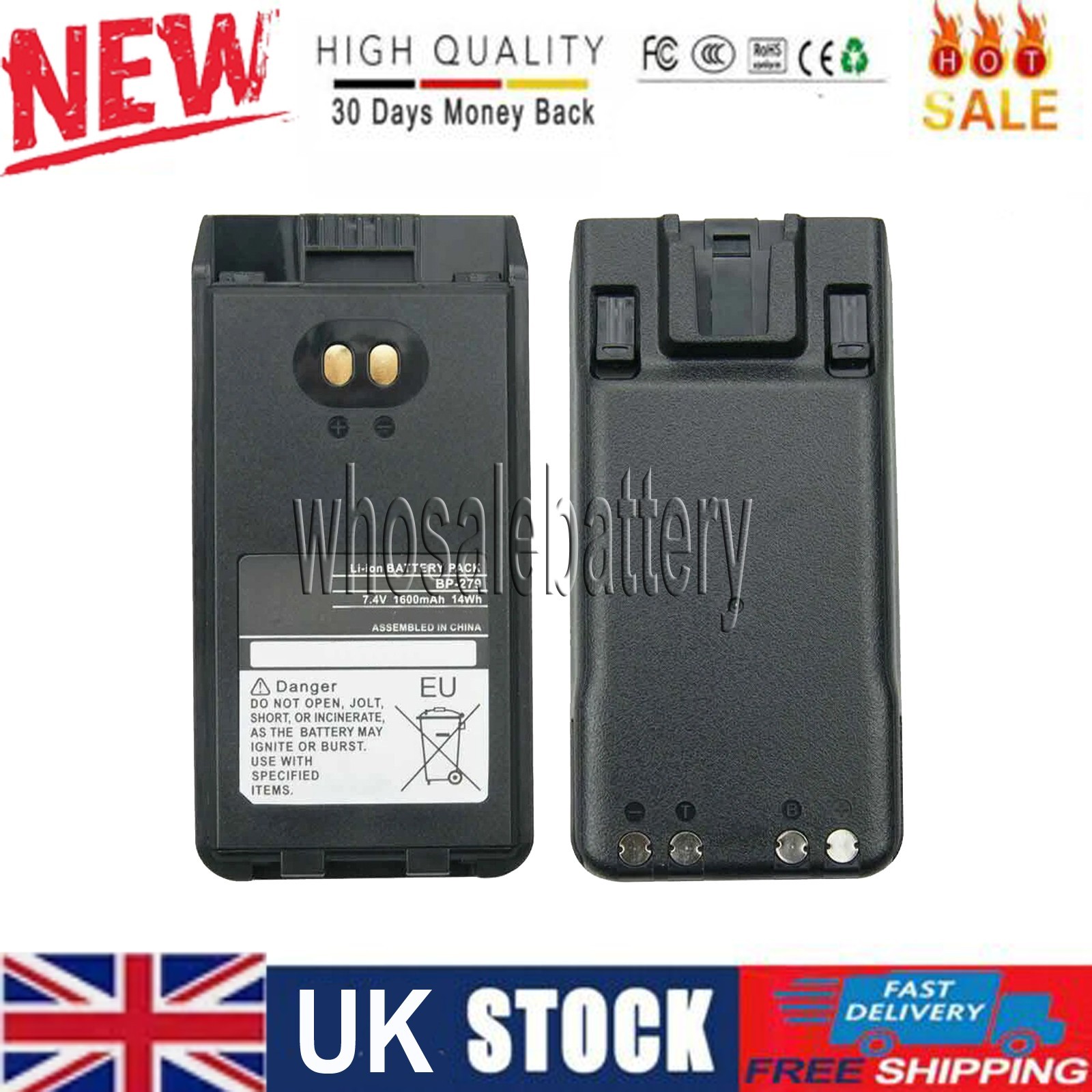 BP-279 BP280 Battery for ICOM F1100d IC-F1000 IC-F1000S IC-F2000 IC-F2000S