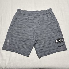 Men  s Nike Dri-Fit Elite Oklahoma State Cowboys Shorts  Gray Black  Size Large