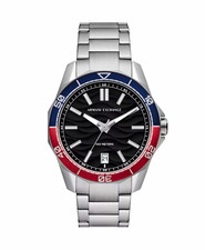 Armani Exchange AX1955 Herren Armbanduhr Quarz Edelstahl silber Datum 100m