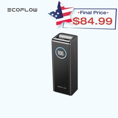 EcoFlow 170W Rapid Power Bank 25000mAh with Dual 140W USB-C Ports Compatible