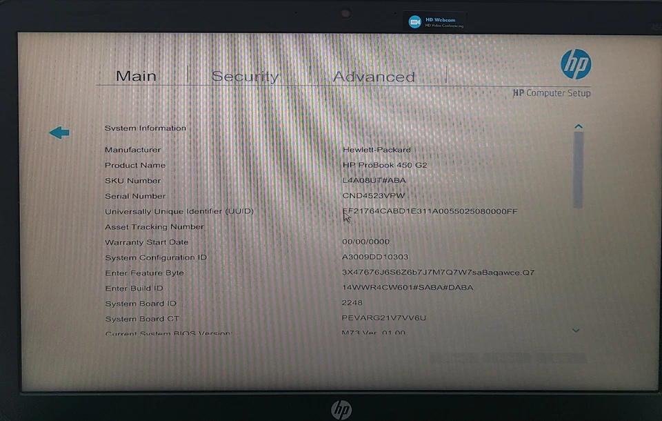 Notebook HP ProBook 450 G2 Intel i5-5200U 16GB RAM 750GB HDD SEM SISTEMA OPERACIONAL (FL) - Imagem 2 de 4