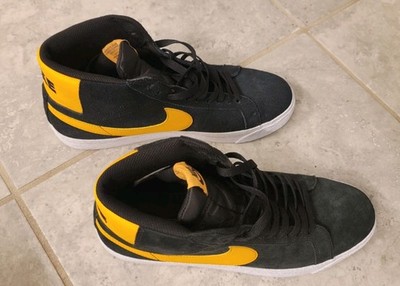 Nike SB Zoom Blazer Mid Black University Gold Yellow 864349-009