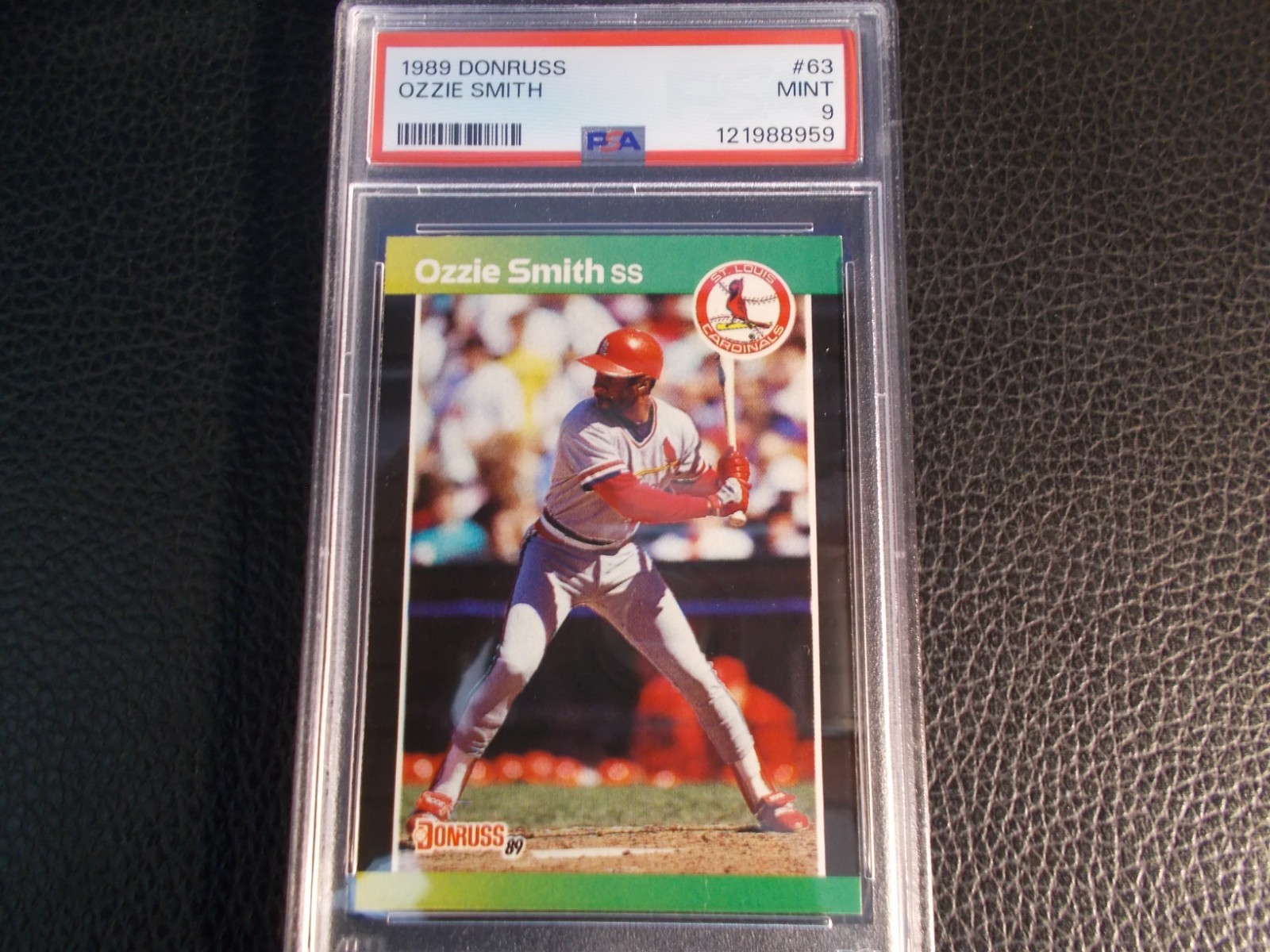 1989 DONRUSS #63 OZZIE SMITH PSA 9 FRESH GRADE !!!