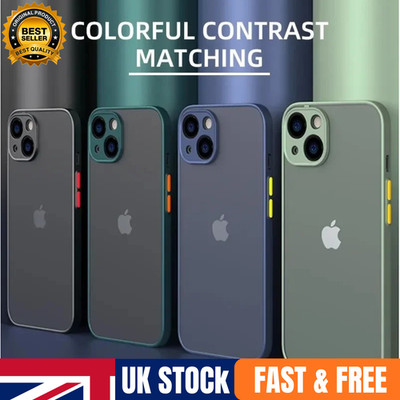 Hülle für iPhone 15 14 13 11 12 Mini 7 8 XR Pro Max Klar Stoßfest Handyhülle