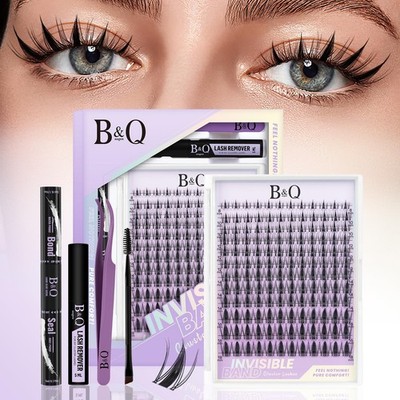B&Q Fairy Lash Clusters Kit - DIY Lash Extension Kit at Home Beginner-Friendl...