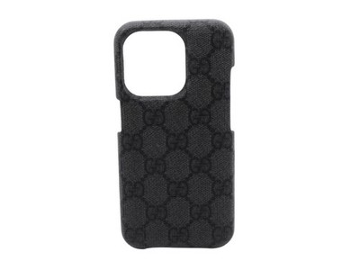 Gucci iPhone 15 Grey Ophidia Case GG 100% Authentic
