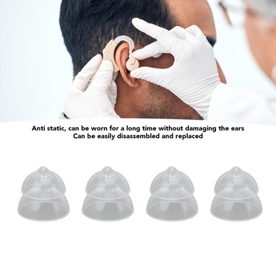 20x 10mm Double Layer Hearing Closed Domes Improve Hearing High Transparency Clo