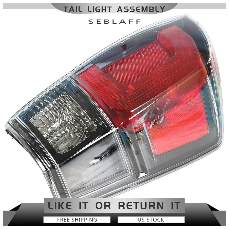 Par de luces traseras negras para Toyota Tacoma 2016-2021 2022 2023 lado izquierdo y derecho Foto 4 de 4