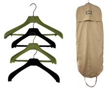 Lot of 5 New Gucci Auth XL Cotton Garment Bag 4 Velvet Jacket Coat Suit Hanger