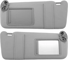 X AUTOHAUX Pair Sun Visor Replacement for Toyota Camry 2007-2011 Left Gray 