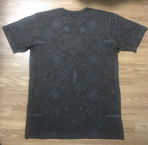 NEW Billabong Made in USA T-Shirt Mens XL Beige Abstract Skull Print Logo NWT - Picture 2 of 9