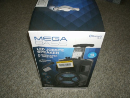 Tzumi 7485 Megabass LED Bluetooth 