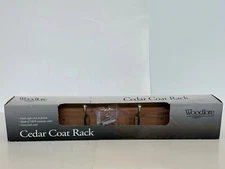 Woodlore Cedar Coat Rack with Mounting Screws & Anchors Holds Up To 8 Coats NOS
