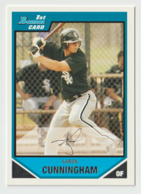 2007 Bowman Prospects Baseball #BP21 Aaron Cunningham 1st - Chicago White Sox
