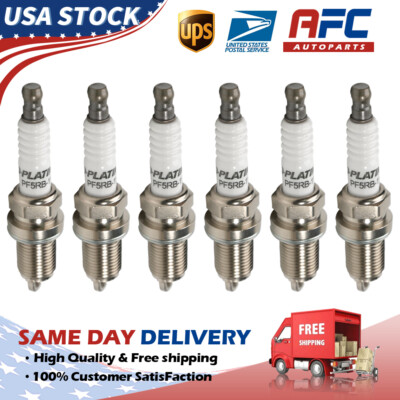 new Set Of 6 PFR5B-11 2300 Double platinum Spark Plug For Subaru 2.5L 2.0L