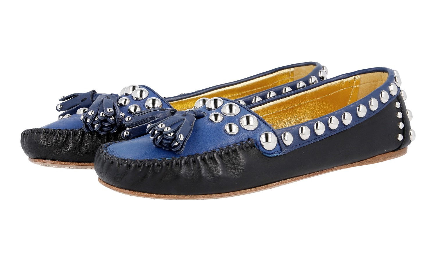 Prada Ballerina Loafers with Tassels Size US 6.5 EU 36.5 New-image