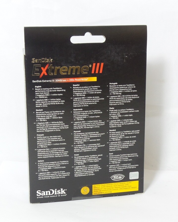 SanDisk 4GB Extreme III CF Compact Flash Card (SDCFX3004GE31) eBay