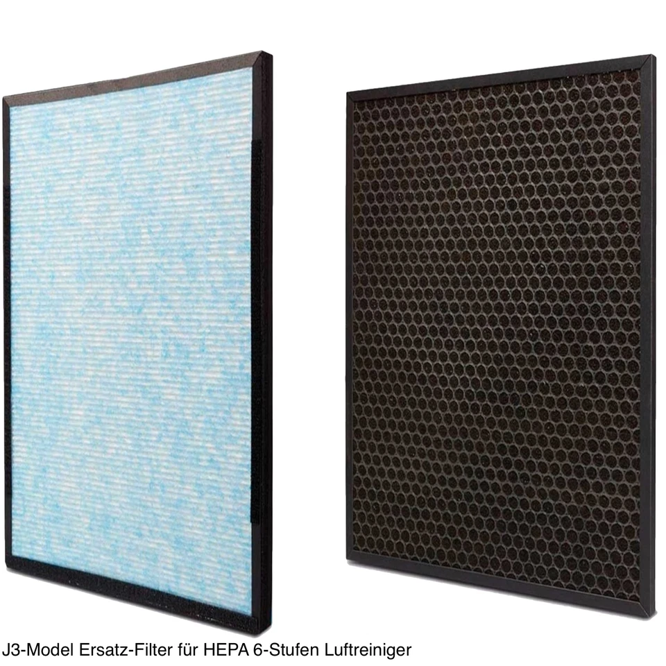 Ersatz-Filter für HEPA 6-Stufen Aktivkohle Luftreiniger 50 m³