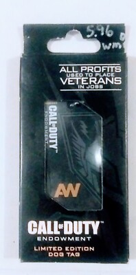Call Of Duty Endowment Advanced Warfare Limited Edition Dog Tag Necklace Chain