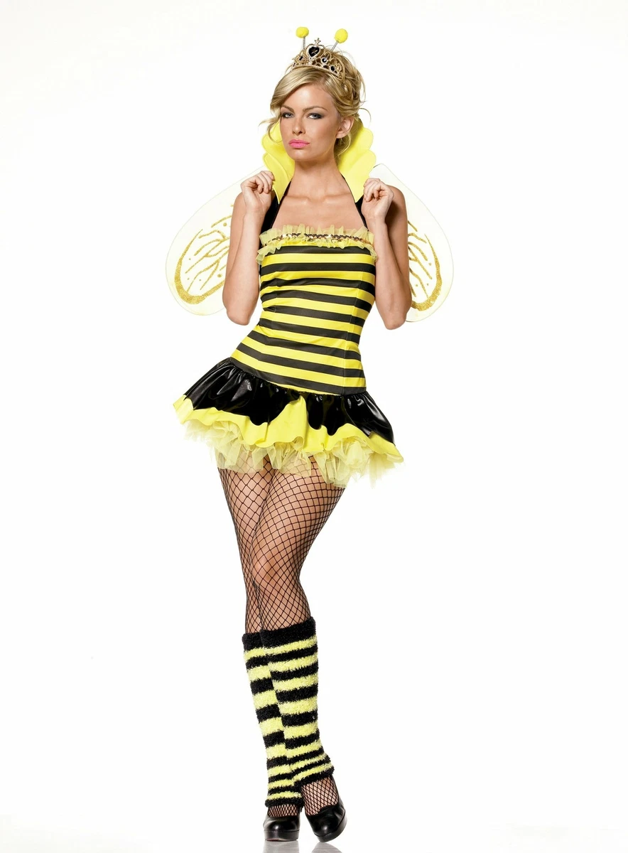Yummy Bee - Königin der Herzen Kostüm für Damen – Übergröße, rotes Königin- Kostüm für Erwachsene (6–8