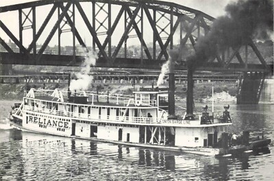 ''Reliance'' ''Hecia'' ''Active''  Tow Boat Belpre Historical Society Ohio 4x6 PC