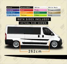 Fits Fiat Ducato L2 (2006-On) - Side Stripe Motorhome Van Sticker Camper Decals