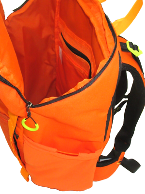 Nike Hike Backpack Travel Bag Safety Orange Black Atomic Green 27L