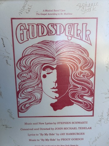 Vintage Cast Signed 1991 Godspell Hastings Little Theater Production Poster - Picture 3 of 12