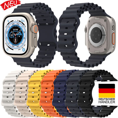 Apple Watch Ocean Loop Armband Ultra 8 7 6 5 4 3 SE 38mm - 49mm Silikon Sport