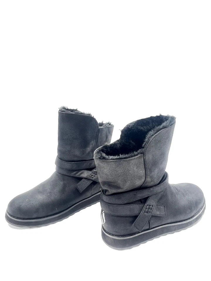 Skechers Pikes Peak Botas De Cuero Negro Para Mujeres T.38 US.8 UK.5 - Imagen 4 de 4