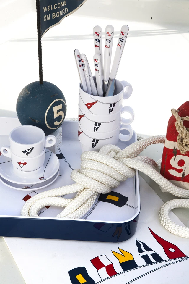 Melamin Marine Business Serie Regata Bootsgeschirr Campinggeschirr Geschirr - Bild 2 von 2