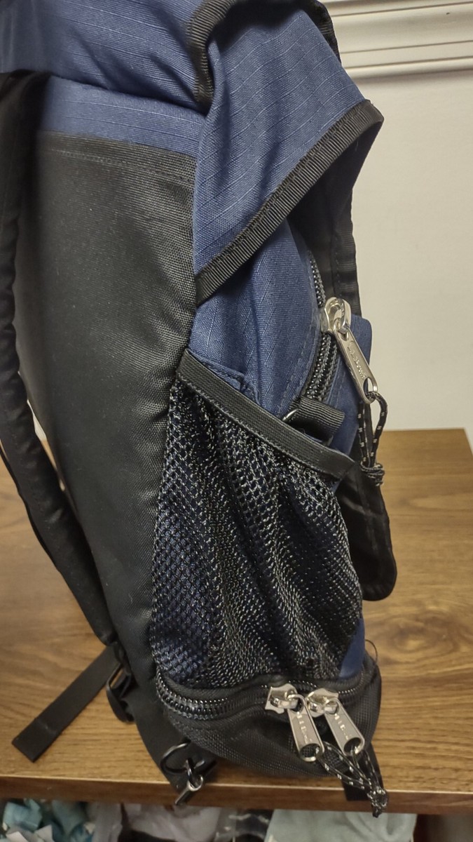 L.L. Bean Blue & Black Messenger Backpack With Multiple Compartments & Adjustabl L.l. bean backpack blue - Gem main image 3