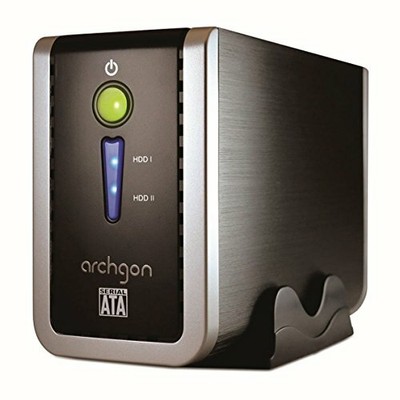 Archgon Mh-3622-Prd Usb 3.0 Dual-Bay 3.5-Inch Hard Drive Enclosure With Jbod/Raid 0/Raid 1 (4714102352160)