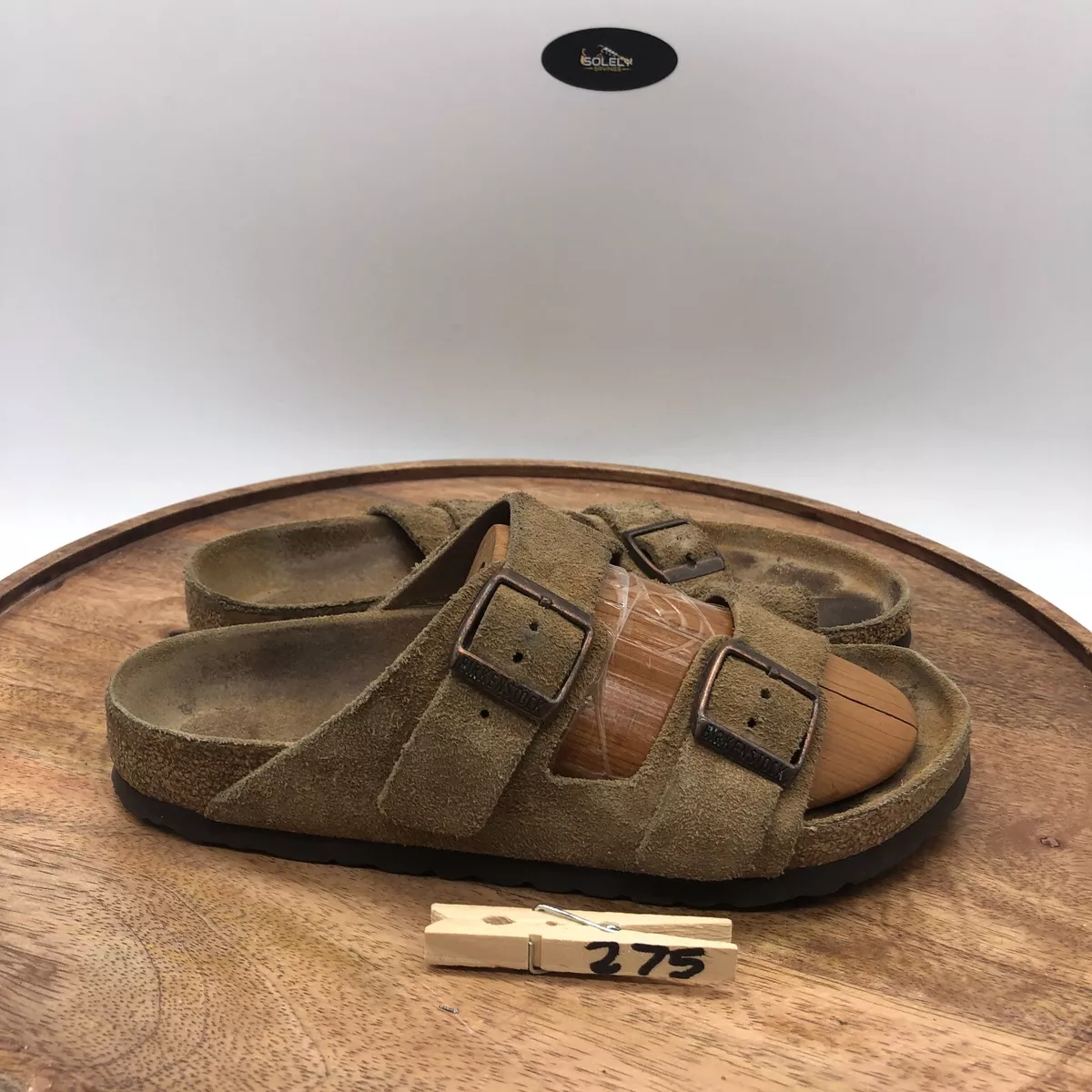 Birkenstock Arizona Taupe Suede Sandals