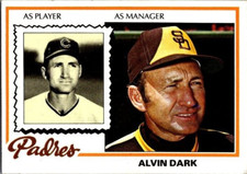 1978 Topps Baseball Alvin Dark