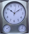 Orologio Da Parete Analogico Multifunzione Quadrante Orario Termometro Igrometro