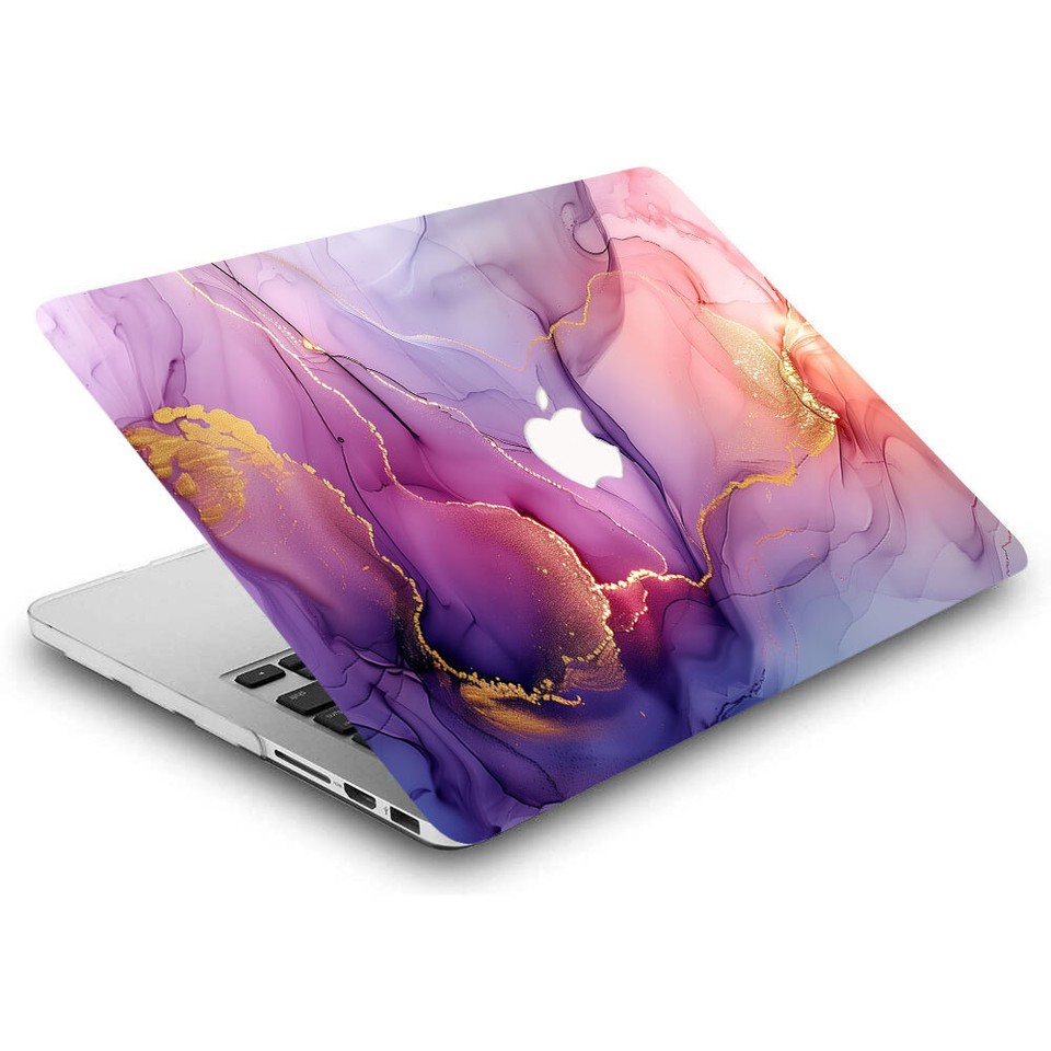 Lavender Marble Case For Macbook M5 Air 13 15 Pro 14 16 12 11 in ...