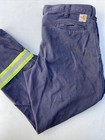 Carhartt FR 36x30 Flame Resistant Navy Blue Work Pants 63685-20 Mechanic/Welder