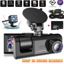 32G Camara De Seguridad Para Carro Auto Salpicadero Dual Vision Nocturna DashCam