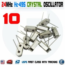10pcs 24MHZ 24.000 HZ HC-49S Crystal Oscillator quartz passive Arduino Raspberry