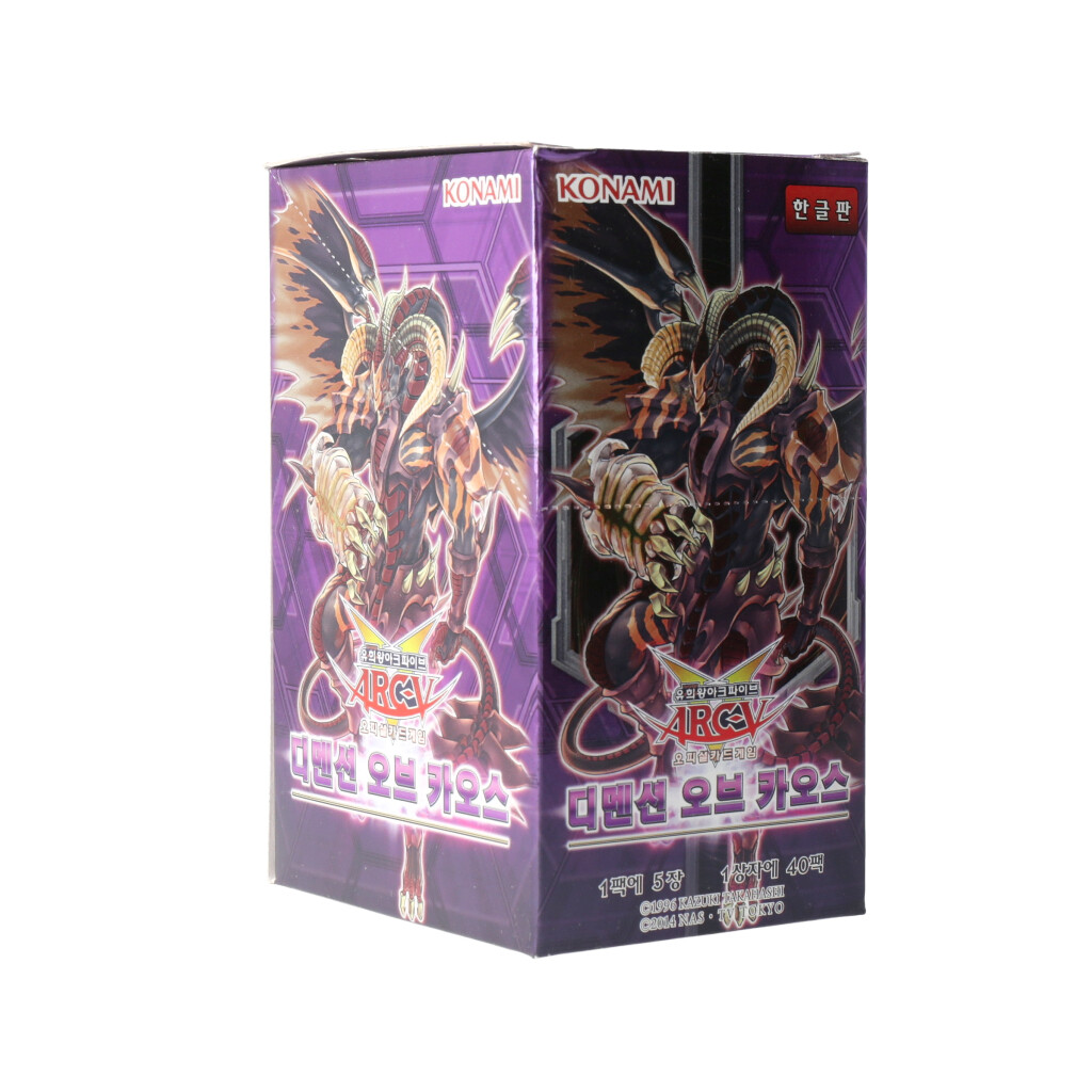 Yugioh Cards Dimension Of Chaos Booster Box 40 Pack Korean Traceable Ebay