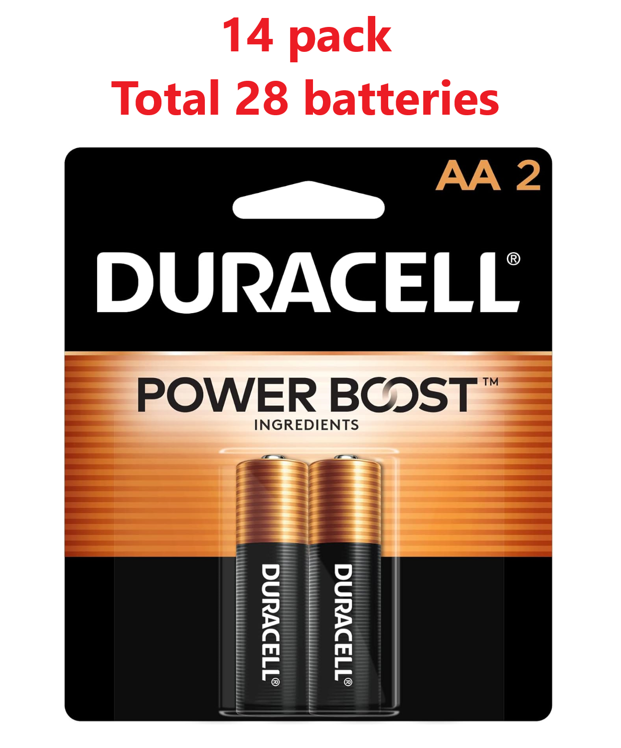 Duracell AA Batteries with Power Boost -28 Count-image