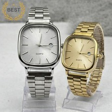 New Classic Vintage A138 Retro Stainless Steel Gold/Silver Watch UK SELLER