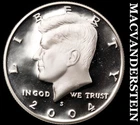 2004-S Silver Kennedy Half Dollar-Choice Gem Proof Lustrous No Reserve #i1218