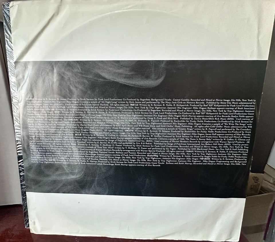 Erick Sermon – Double Or Nothing LP 1995 OG Press VG+ / VG+ Rush Def Jam Records - Image 4 of 4